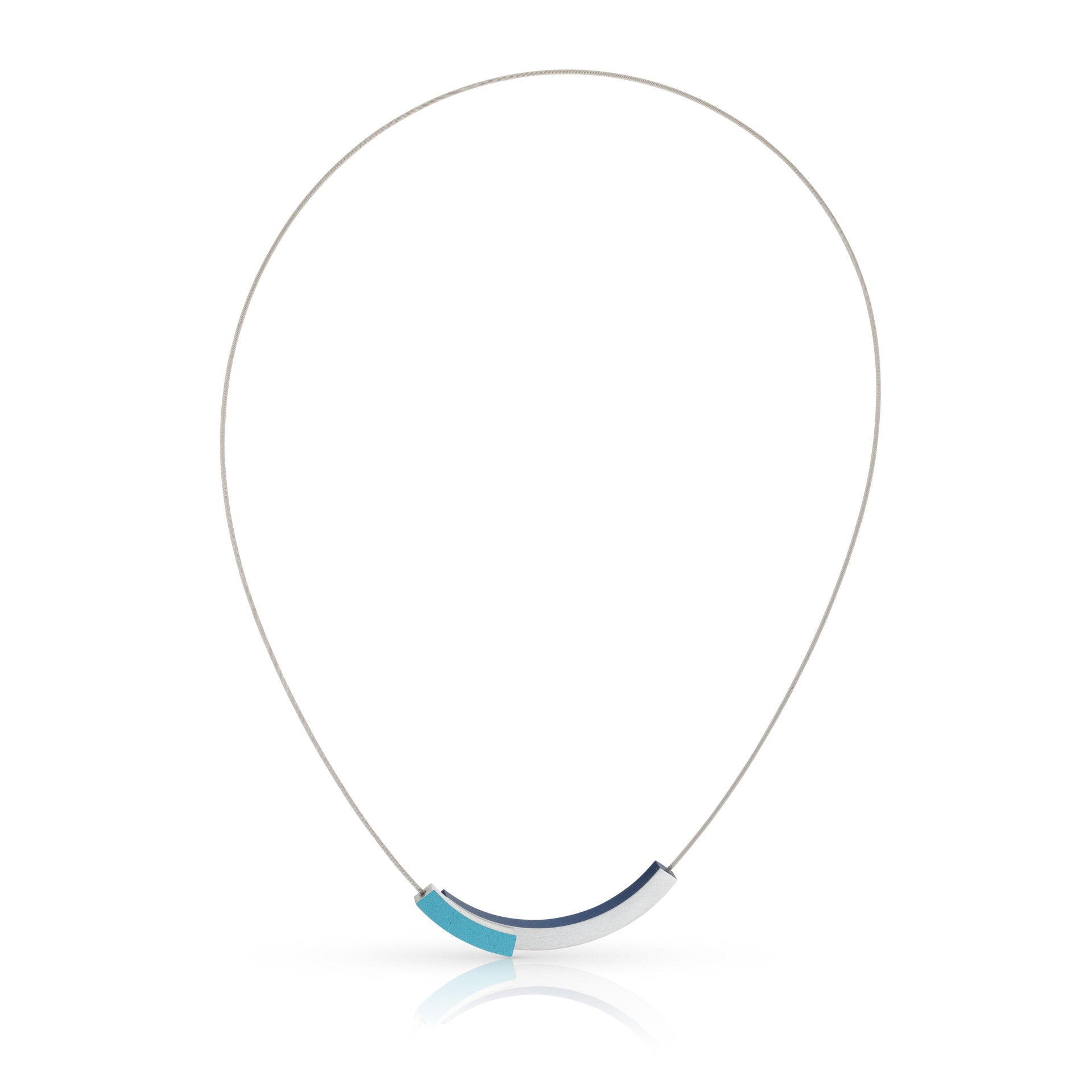 Clic Twee Boogjes met Kleur Collier - C271B