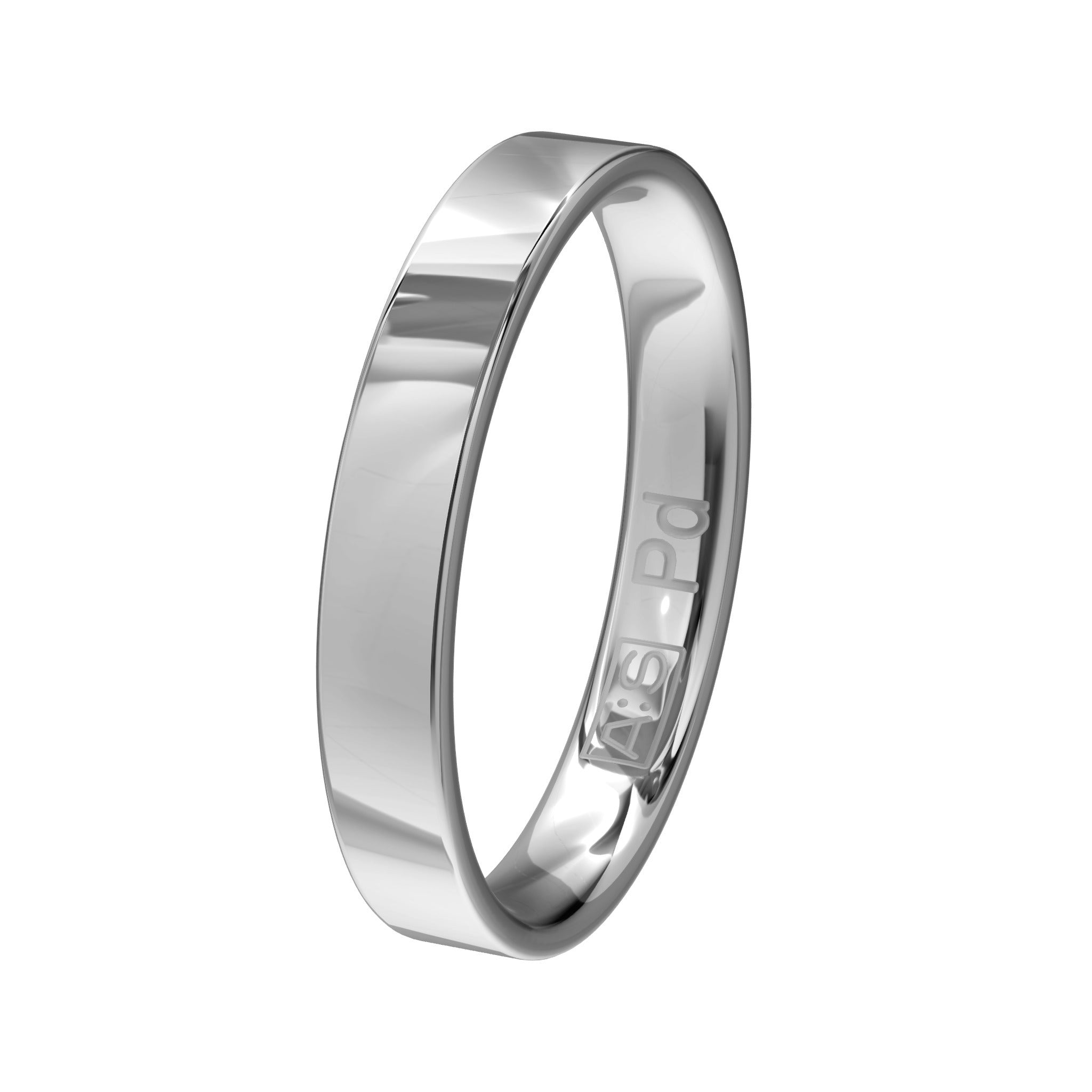 Aller Spanninga Trouwring 101 Palladium 585