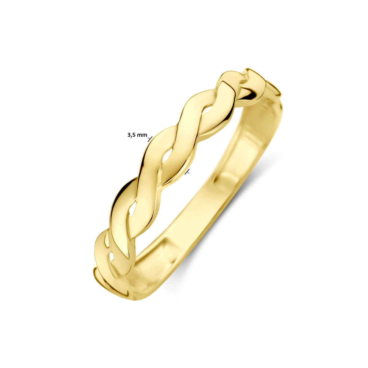 Ring gedraaid 14K geelgoud