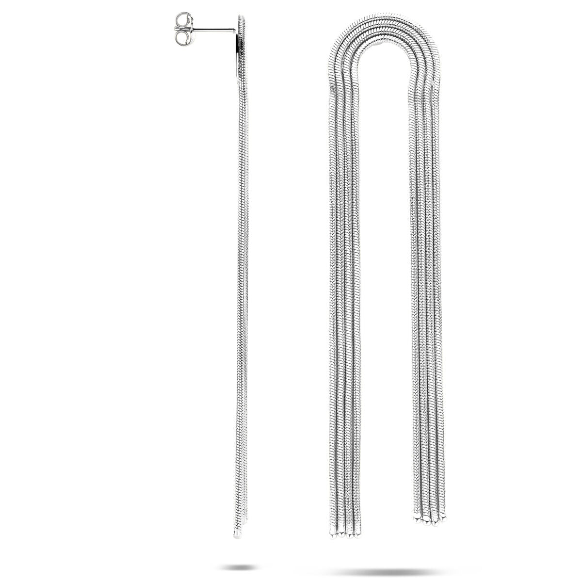 Fantasy Collection Hangende oorbellen 91 mm zilver