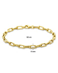 14K Geelgoud armband anker 4 mm 18 cm - 4034568