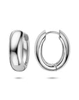 Zilveren gerhodineerde klapoorringen 20 mm - 1341307