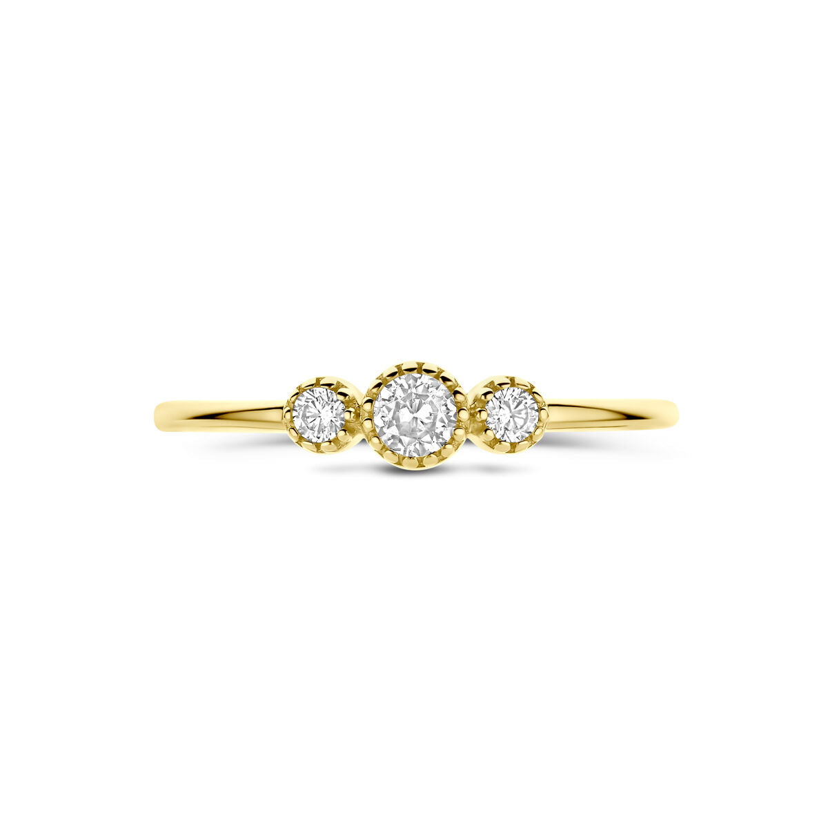 Fantasy Collection 9K ring zirkonia 9K geelgoud