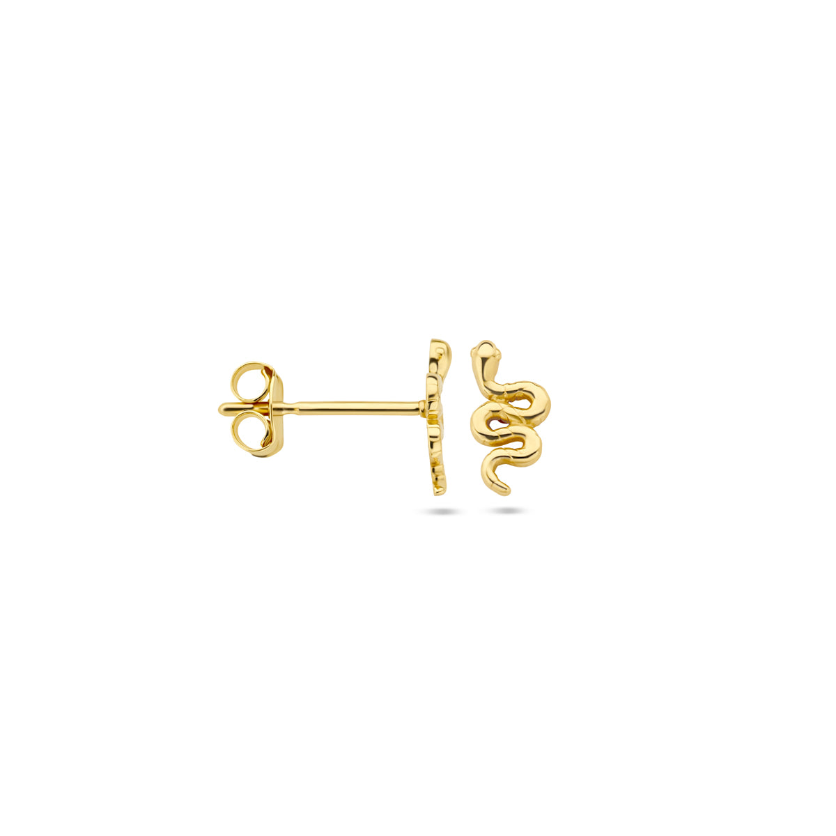 Oorknoppen slang 9K geelgoud 8 mm
