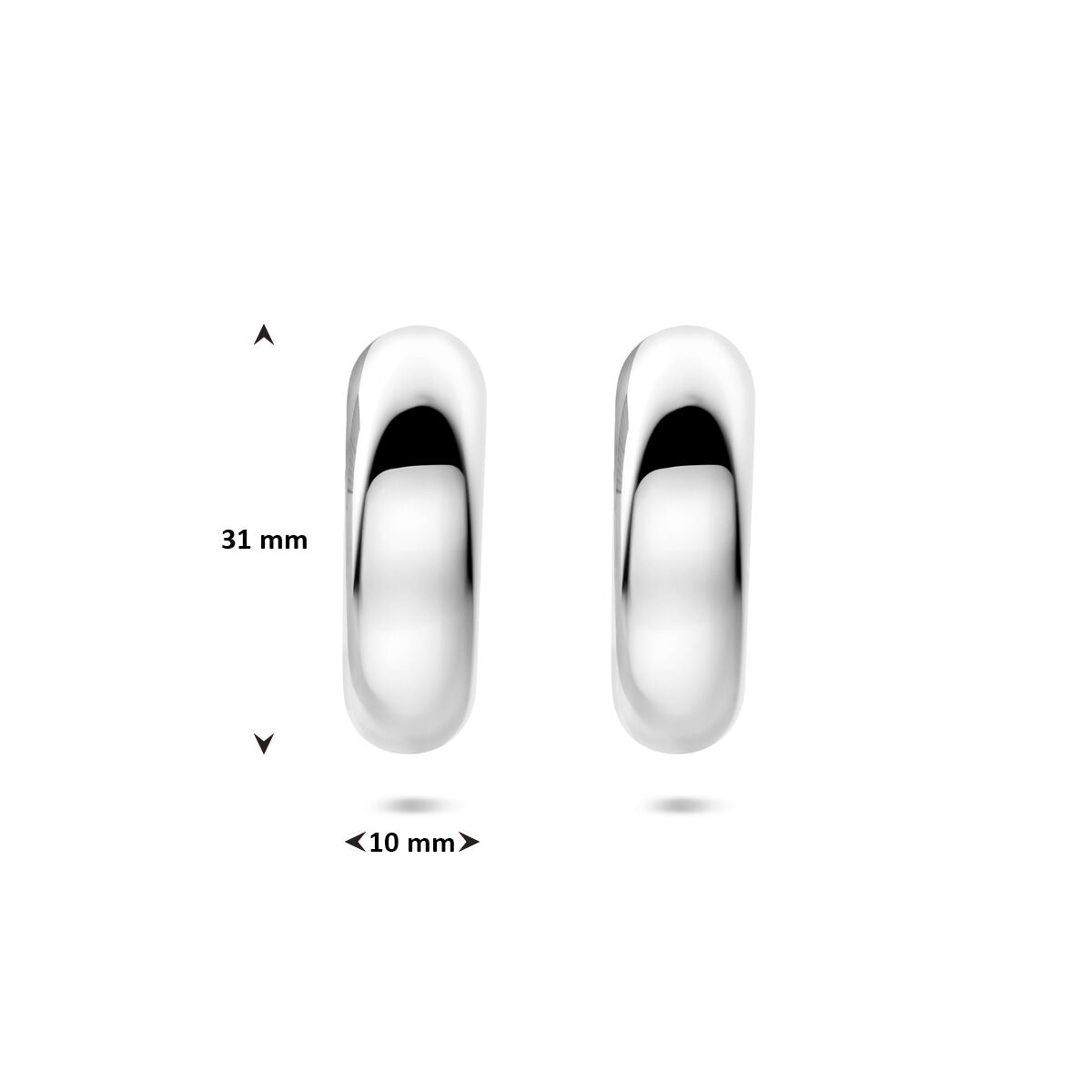 Fantasy Collection Oorbellen 31 mm edelstaal