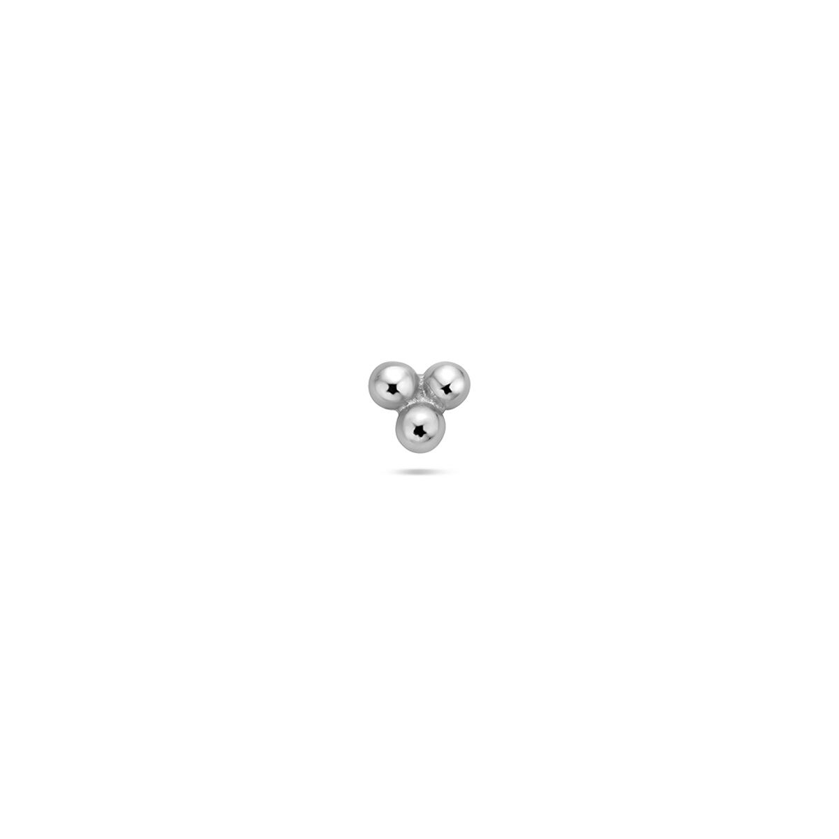 Fantasy Collection Flat back piercing bolletjes 4 mm zilver