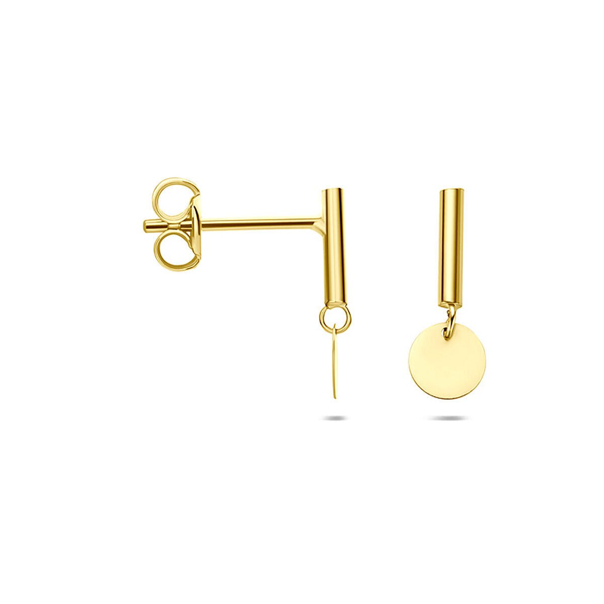 Fantasy Collection Hangende oorbellen 11 mm 14K geelgoud