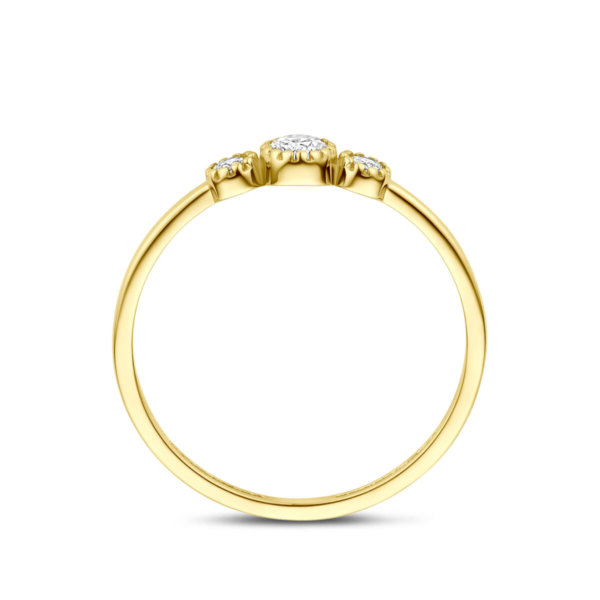 Fantasy Collection 9K ring zirkonia 9K geelgoud