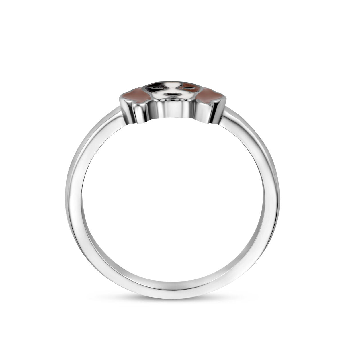 Fantasy Collection Ring emaille hond zilver