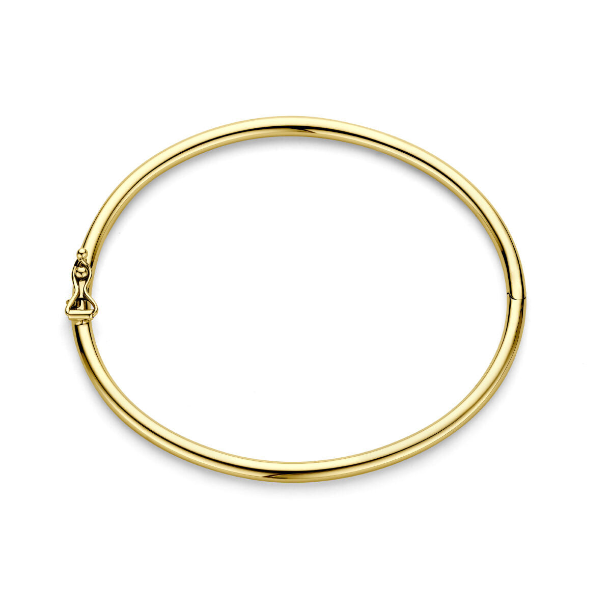 Fantasy Collection 9K bangle scharnier ronde buis 3,0 mm 60 mm 9K geelgoud