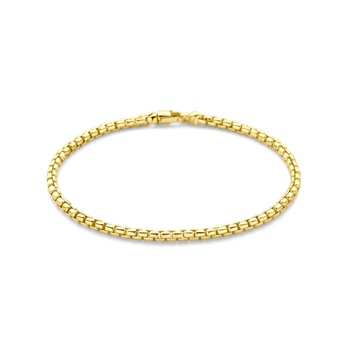 Fantasy Collection Armband massief 3,0 mm 19 cm silgold