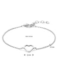 Zilveren Armband hart 1,3 mm 15,5 + 2,5 cm - 1322353 - PansiteNederland.nl