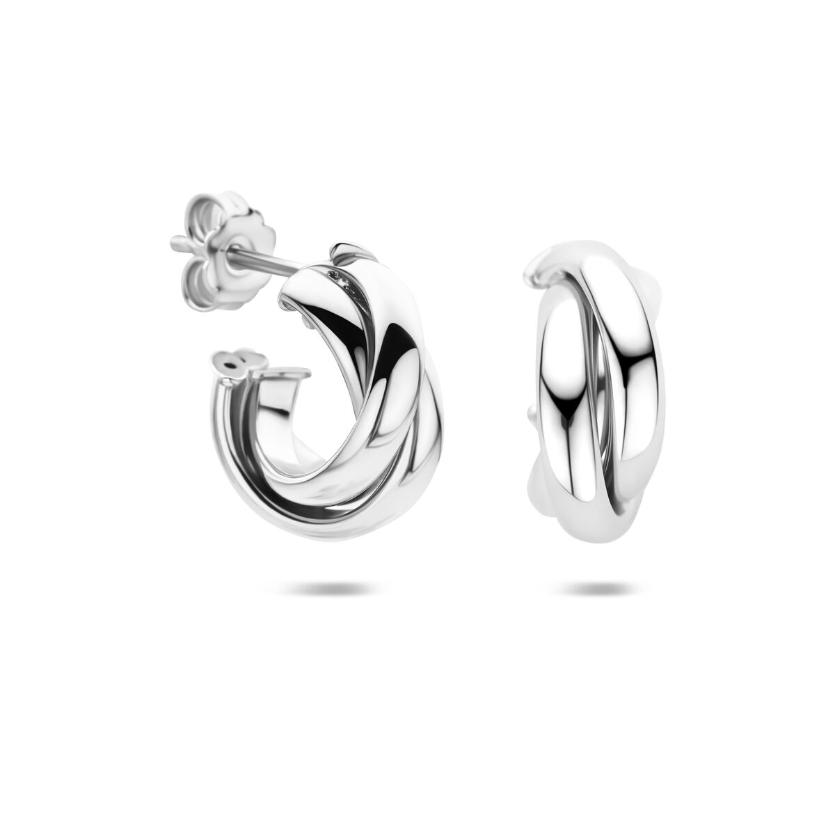 Fantasy Collection Oorbellen 16 mm zilver