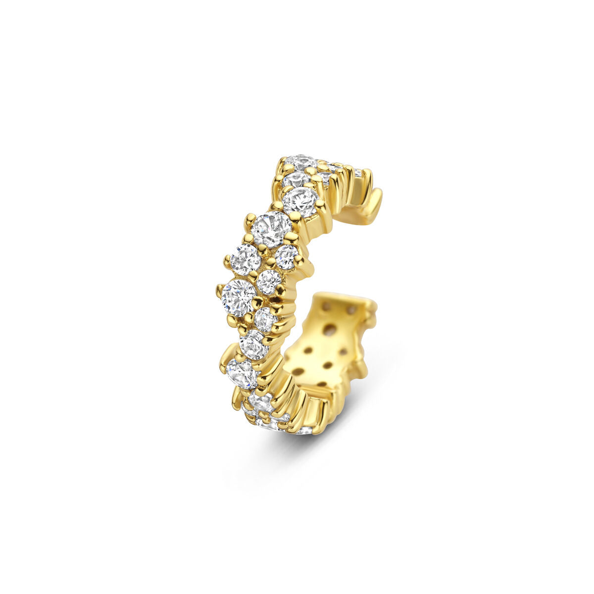Fantasy Collection Ear cuff zirkonia 13,5 mm 1 micron zilver verguld oorbellen