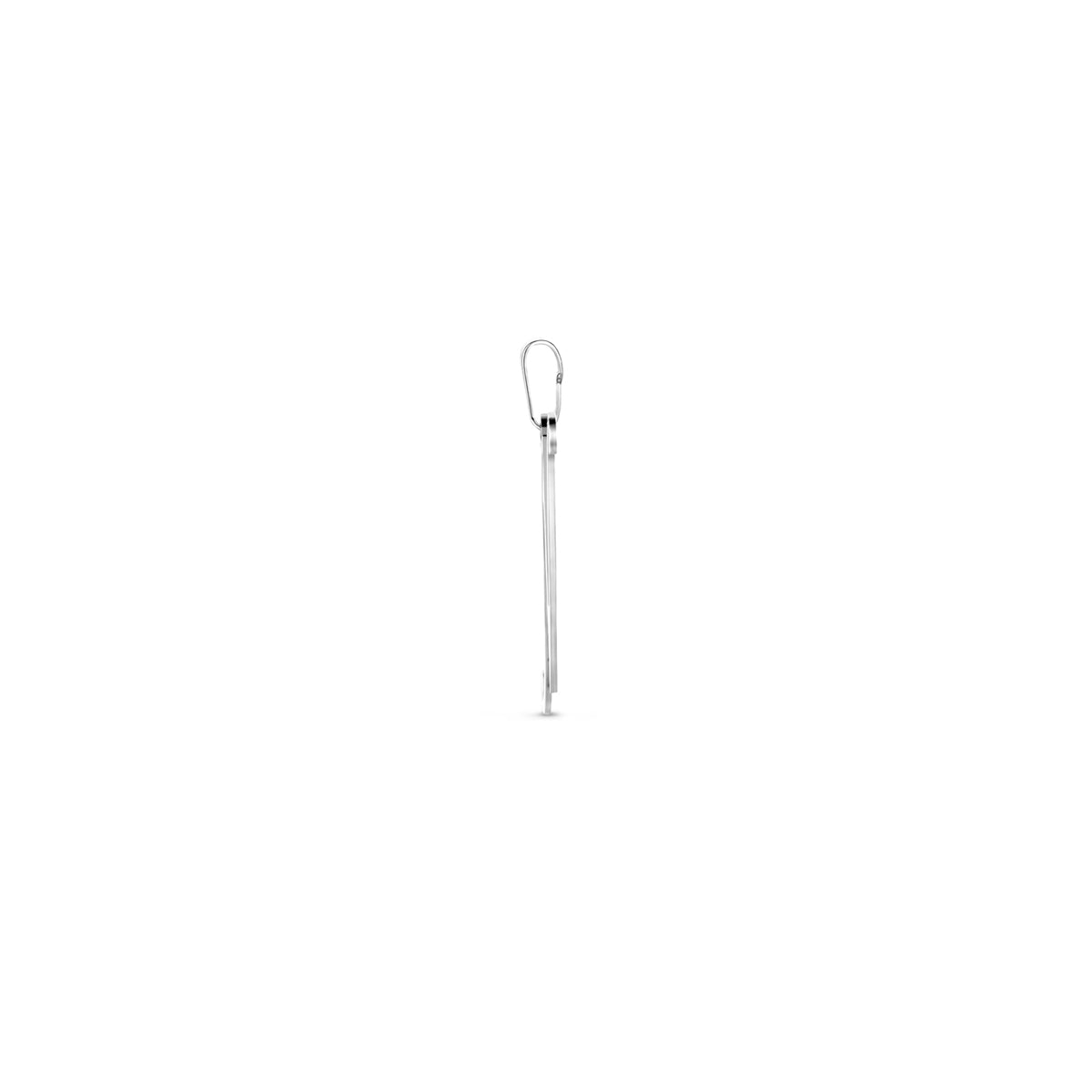 Hanger sierletter N 21,5 mm zilver #Letter_N
