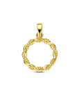 14K geelgouden hanger rondje gedraaid 21 mm - 4034340 - PansiteNederland.nl