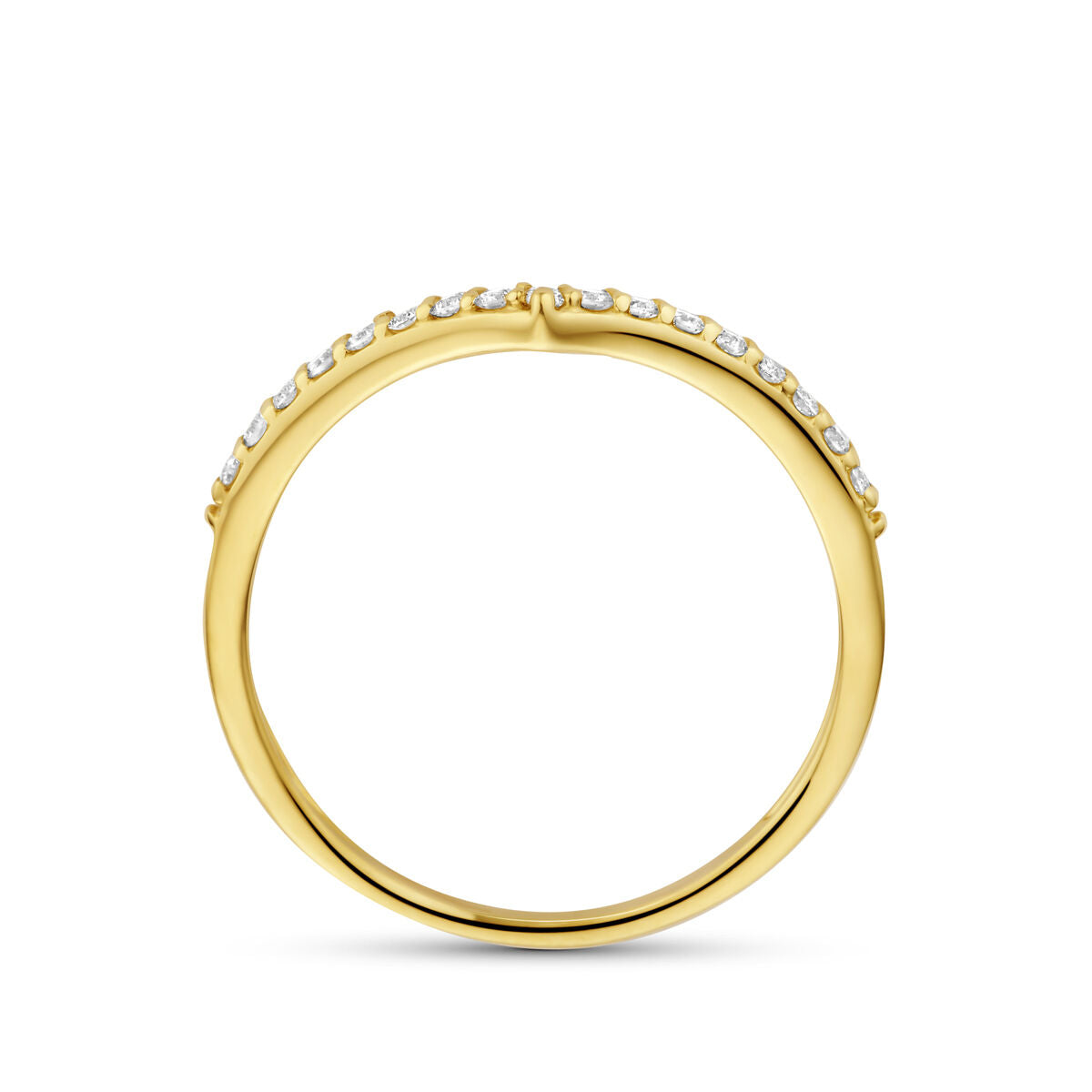 Fantasy Collection Ring lab grown diamant 0.17ct g vs 14K geelgoud
