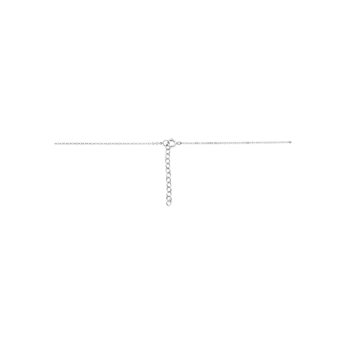 Fantasy Collection Y-collier zirkonia 41 + 4 cm zilver gerhodineerd