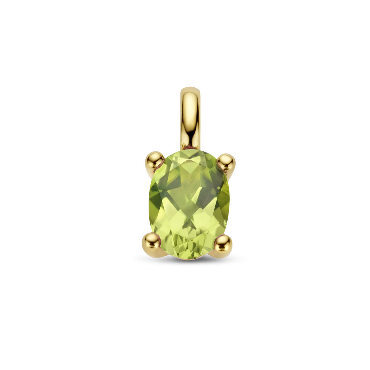 Fantasy Collection Hanger peridot 12 mm 14K geelgoud