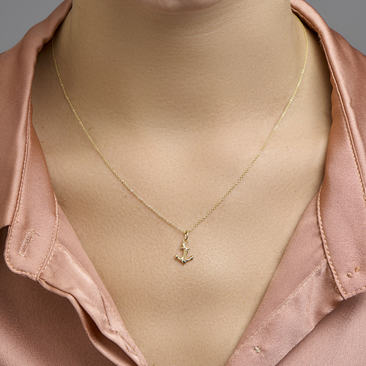 Fantasy Collection Hanger anker 14K geelgoud
