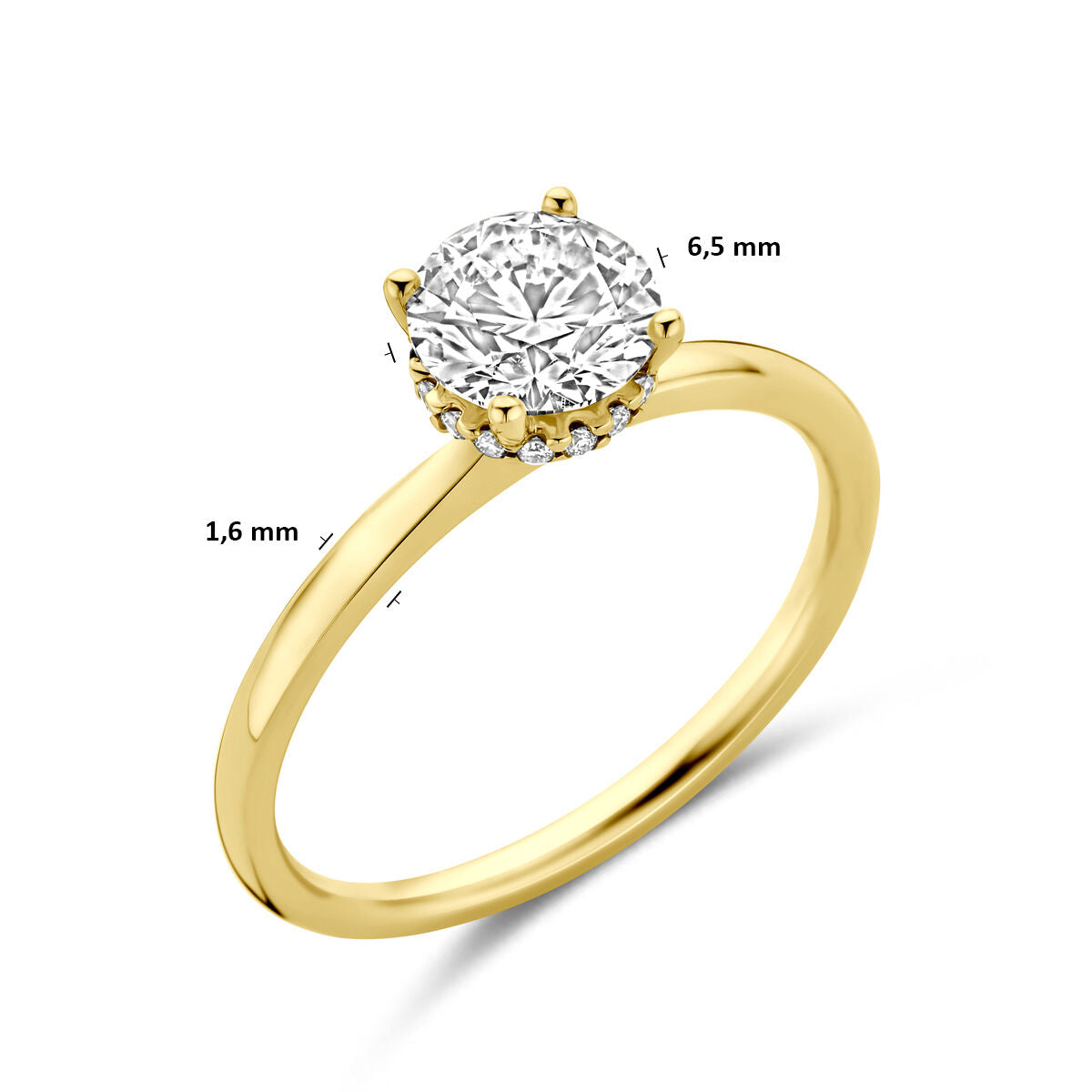 Fantasy Collection 14K Geelgouden Diamanten Ring 4036211