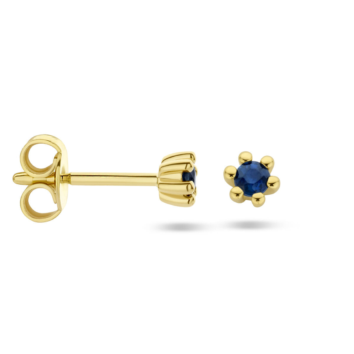 Fantasy Collection Oorbellen saffier 14K geelgoud
