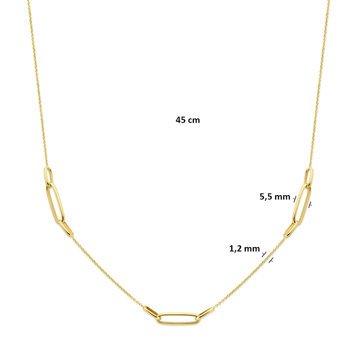Fantasy Collection Collier 45 cm 14K geelgoud