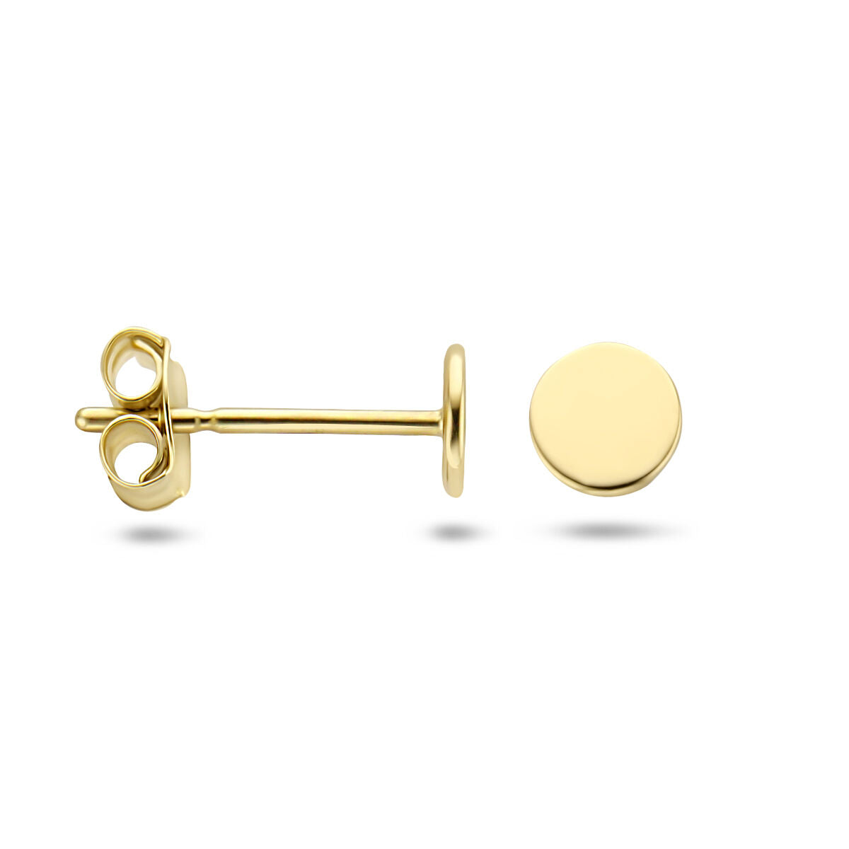 Fantasy Collection Oorbellen rond 4 mm 9K geelgoud