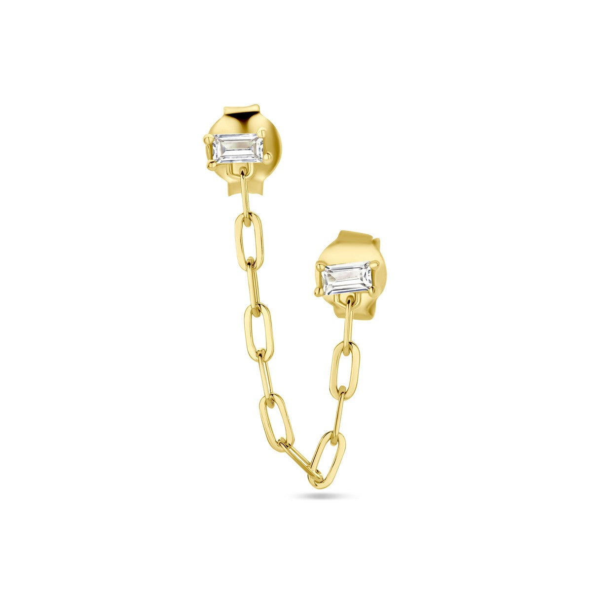 Fantasy Collection Oorbellen 1 micron per stuk zilver verguld