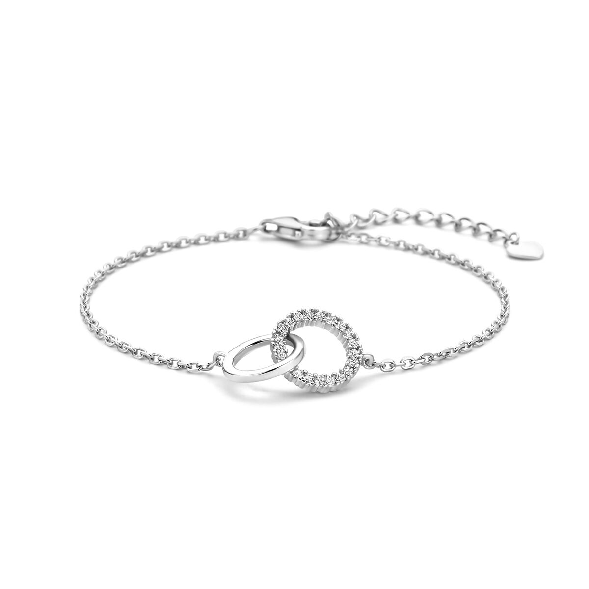 Fantasy Collection Armband zirkonia 16 + 3 cm zilver