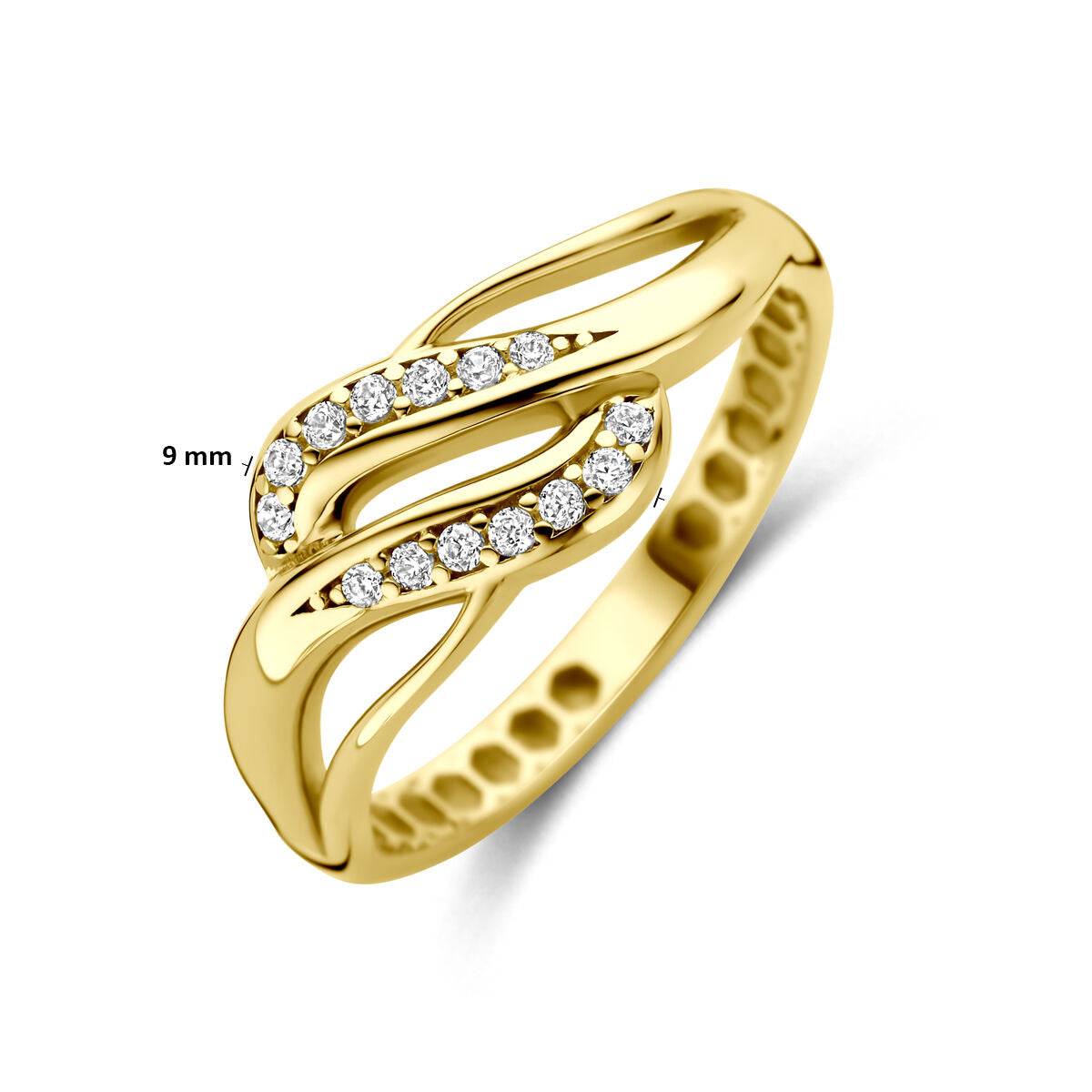 Fantasy Collection Ring zirkonia 14K geelgoud