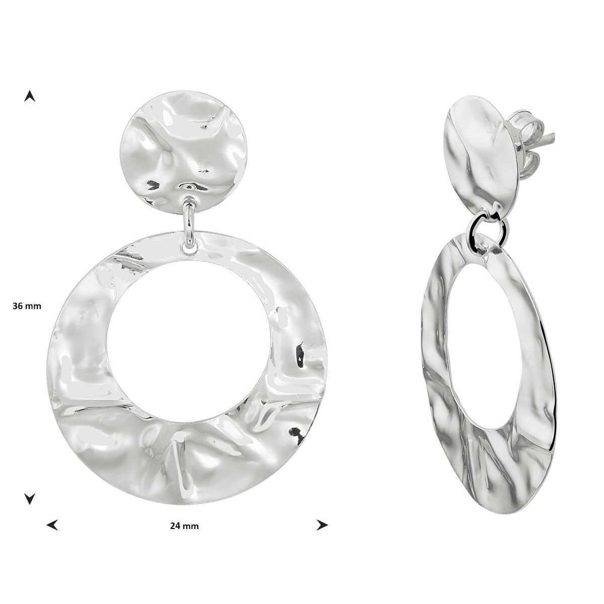 Oorbellen Gerhodineerd Zilver 1337242