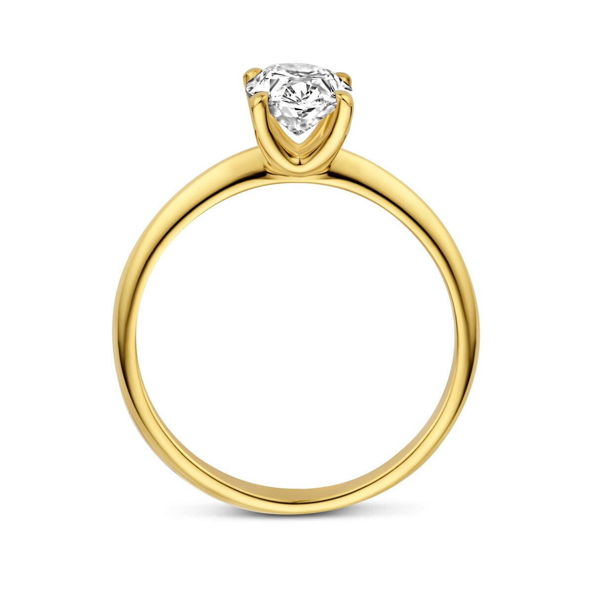 Fantasy Collection Ring lab grown diamant 1.00ct f vs 14K geelgoud