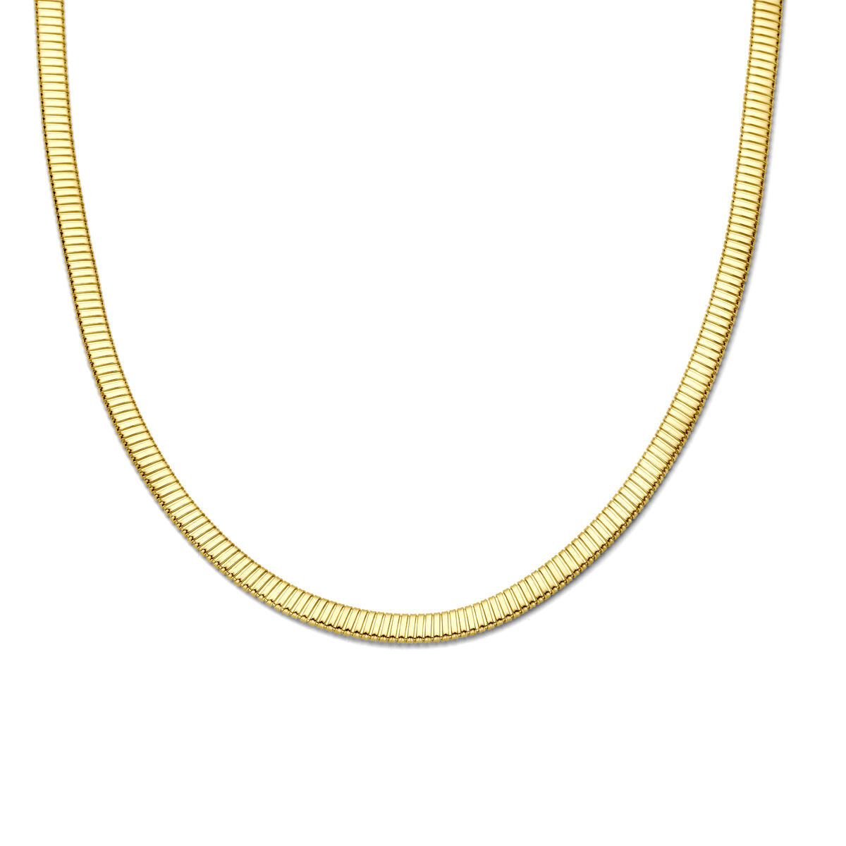 Fantasy Collection Collier tubogas 6 mm 42 cm 14K geelgoud