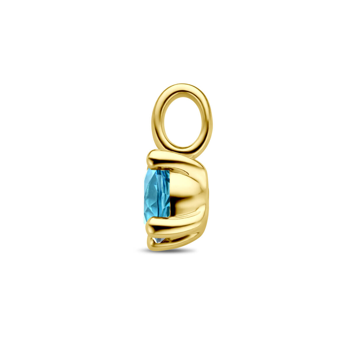 Fantasy Collection Hanger london blue topaas 14K geelgoud
