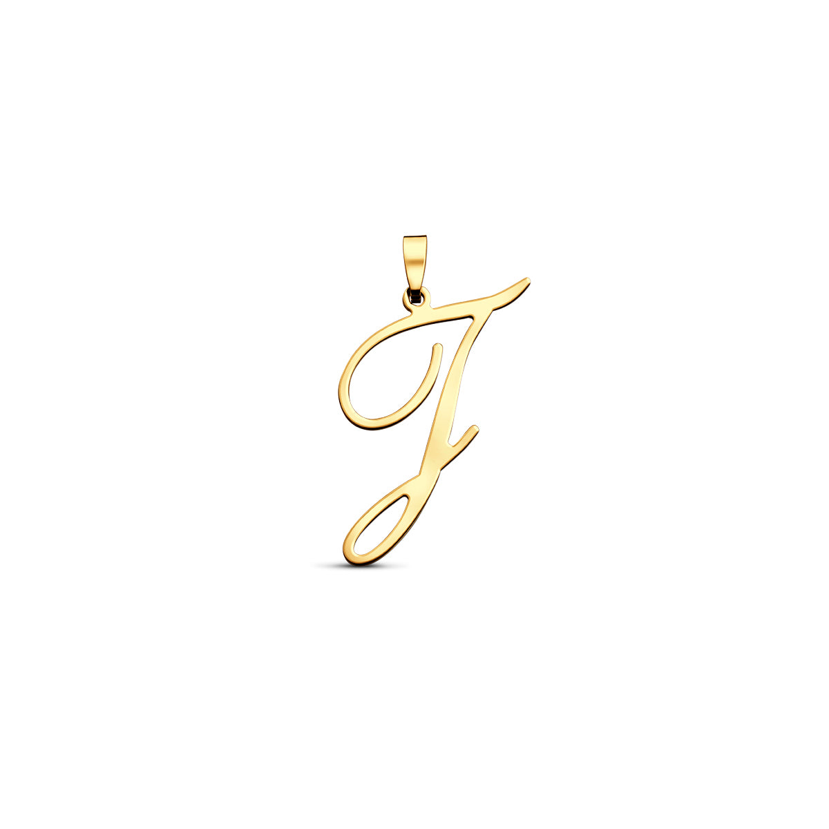 Hanger sierletter J 20 mm 14K geelgoud #Letter_J