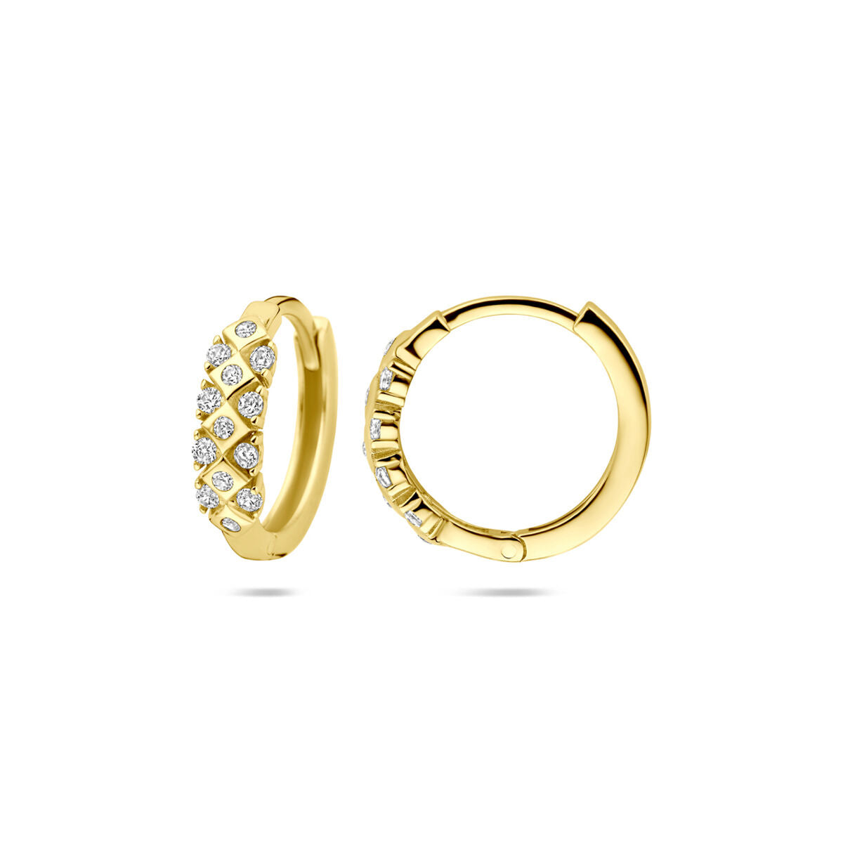 Fantasy Collection Oorbellen zirkonia 14K geelgoud