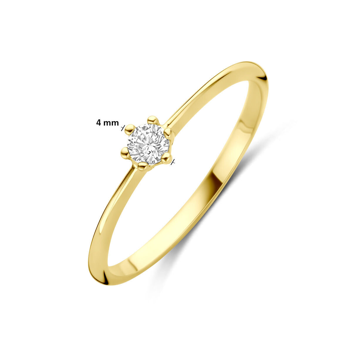 Fantasy Collection Ring zirkonia 14K geelgoud