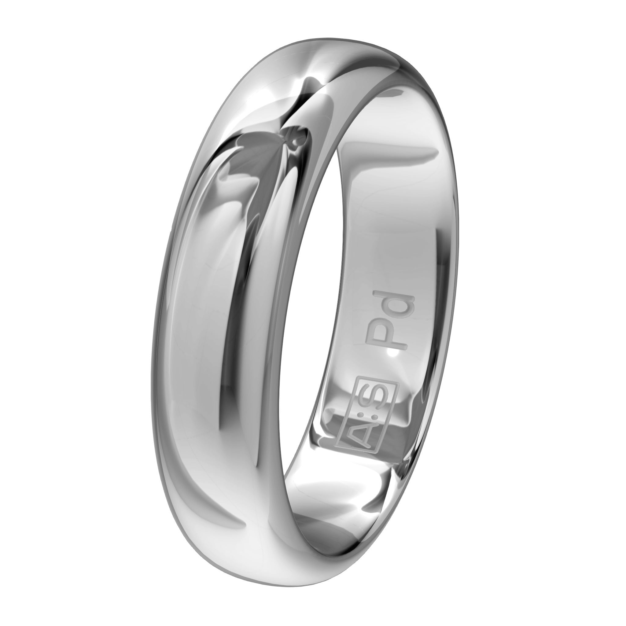 Aller Spanninga Trouwring 104 Palladium 585