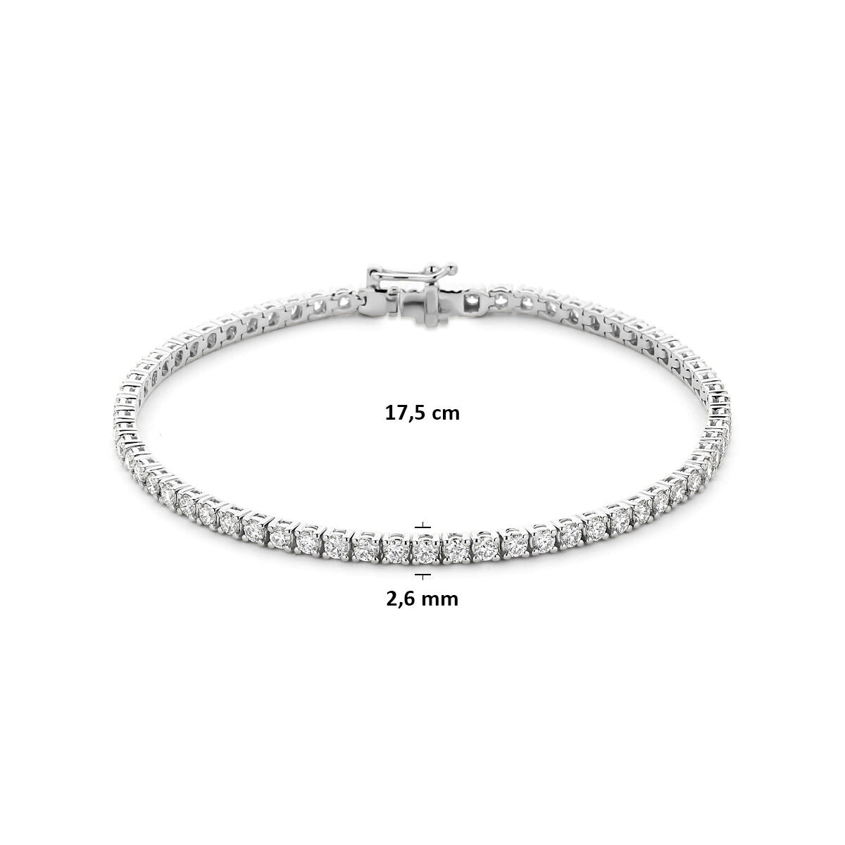 Fantasy Collection Gerhodineerd Zilveren Diamanten Armband 1342464