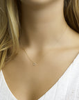 14K geelgoud collier zirkonia 0,8 mm 40 + 4 cm 4018341