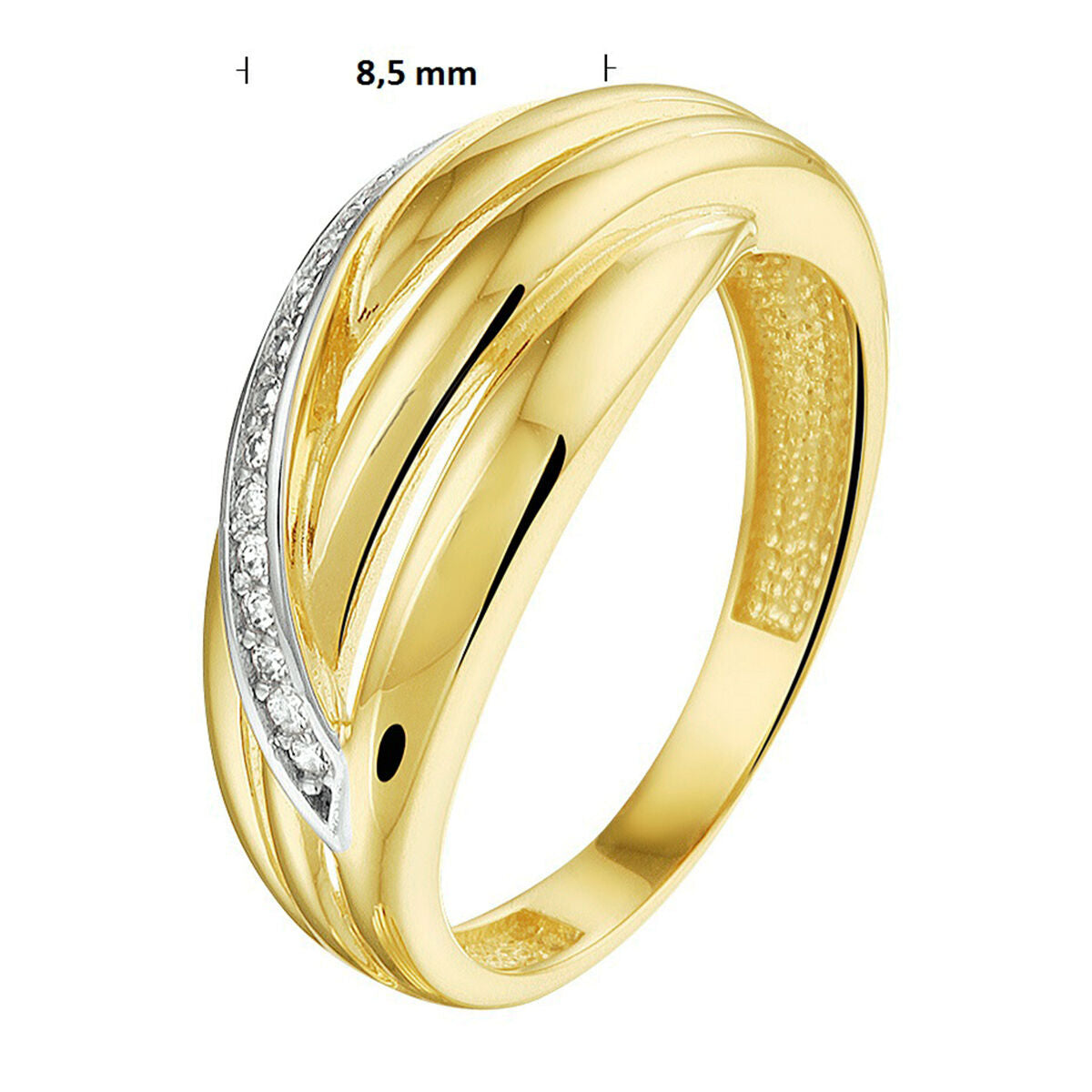 Fantasy Collection Ring zirkonia 14K geelgoud