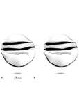 Edelstalen oorknoppen 28 mm - 6506217