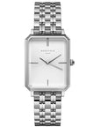 Rosefield horloge OCWSS-O41 The Octagon White Sunray Steel Silver - PansiteNederland.nl