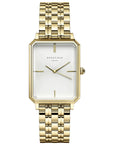 Rosefield horloge OCWSG-O40 The Octagon White Sunray Steel Gold - PansiteNederland.nl