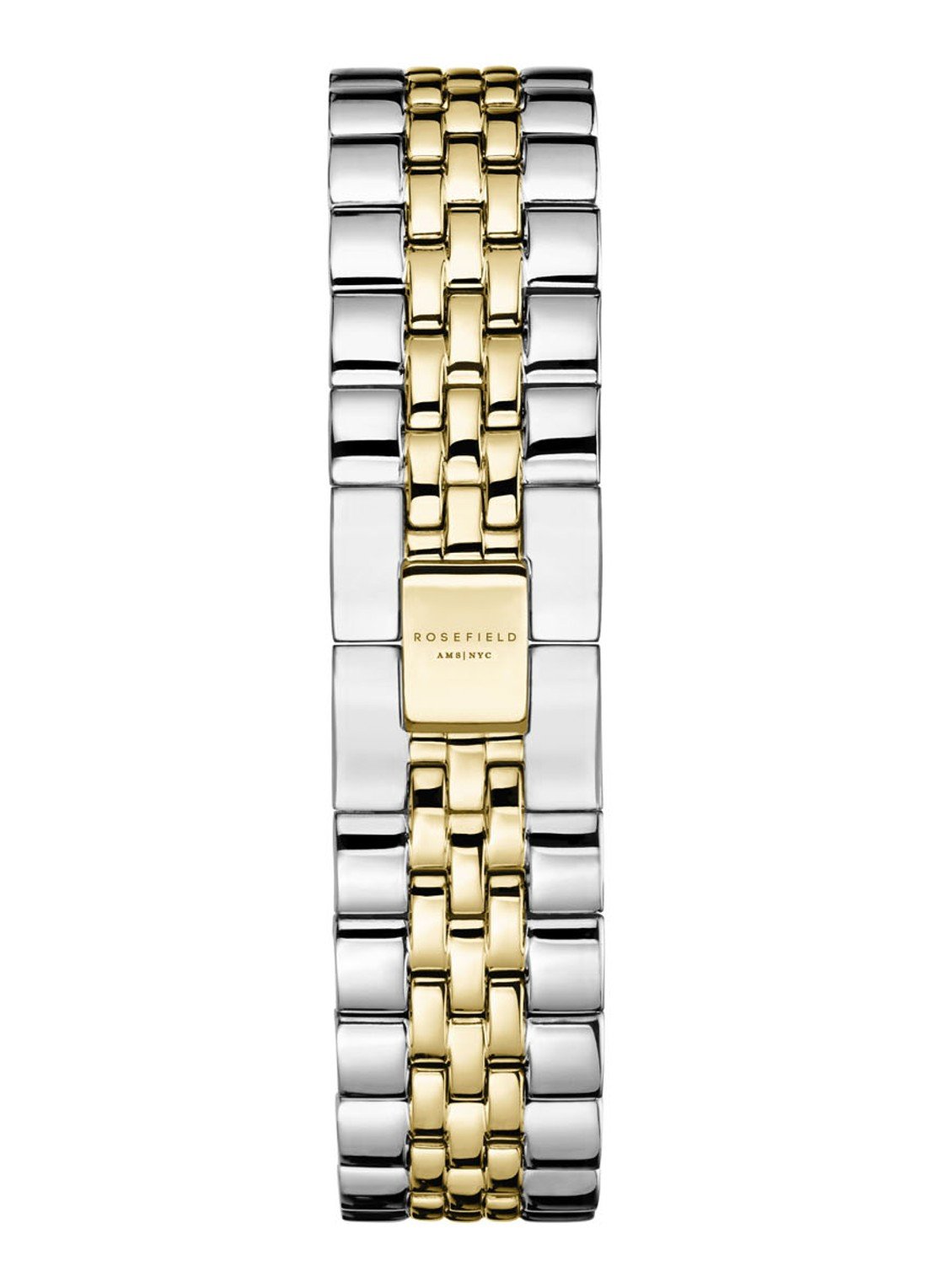 Rosefield Dameshorloge The Upper East Side MOP Silver Gold Duotone UWDSSG-U30 Zilverkleurig