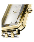 Rosefield horloge OWSSSG-O48 The Elles White Sunray Steel Silver Gold Duotone - PansiteNederland.nl