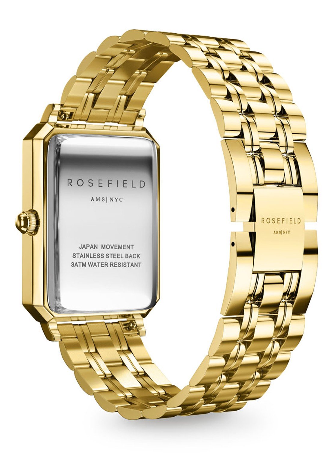 Rosefield Dameshorloge OBSSG-O47 Goudkleurig 23x29mm