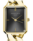 Rosefield horloge SBGSG-O57 The Octagon XS Chain Watch Studio Edition Black Gold - PansiteNederland.nl