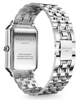 Rosefield horloge OCWSS-O41 The Octagon White Sunray Steel Silver - PansiteNederland.nl